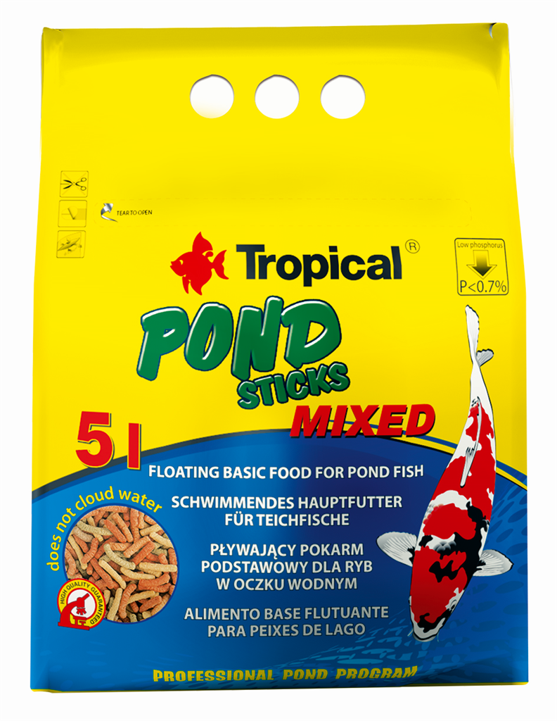 Pond Farvesticks Mixed 5L Havedamsfoder Otterup Hobbyfoder ApS