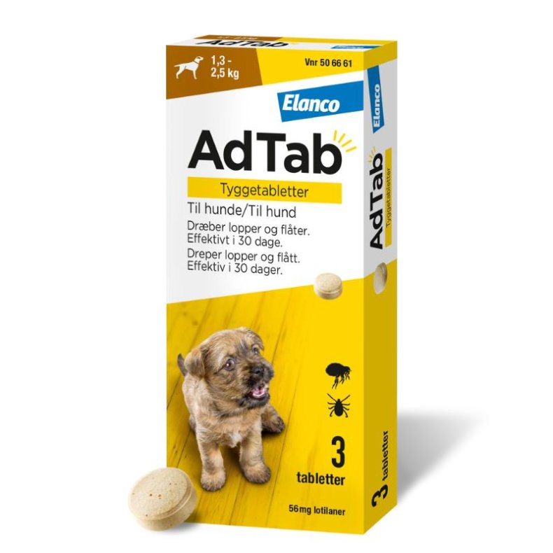 AdTab Hund 56,25mg  1,3-2,5kg