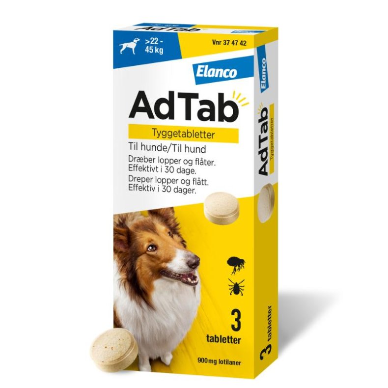 AdTab Hund 900mg  22-45kg