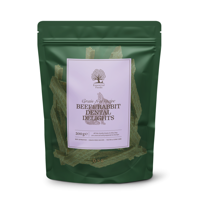 Essential Grain-Free Beef &amp; Rabbit Dental delights 200g