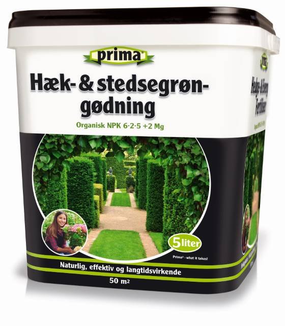 Prima Hæk- og Stedsegrøngødning 5L - Gødning - Otterup Hobbyfoder ApS