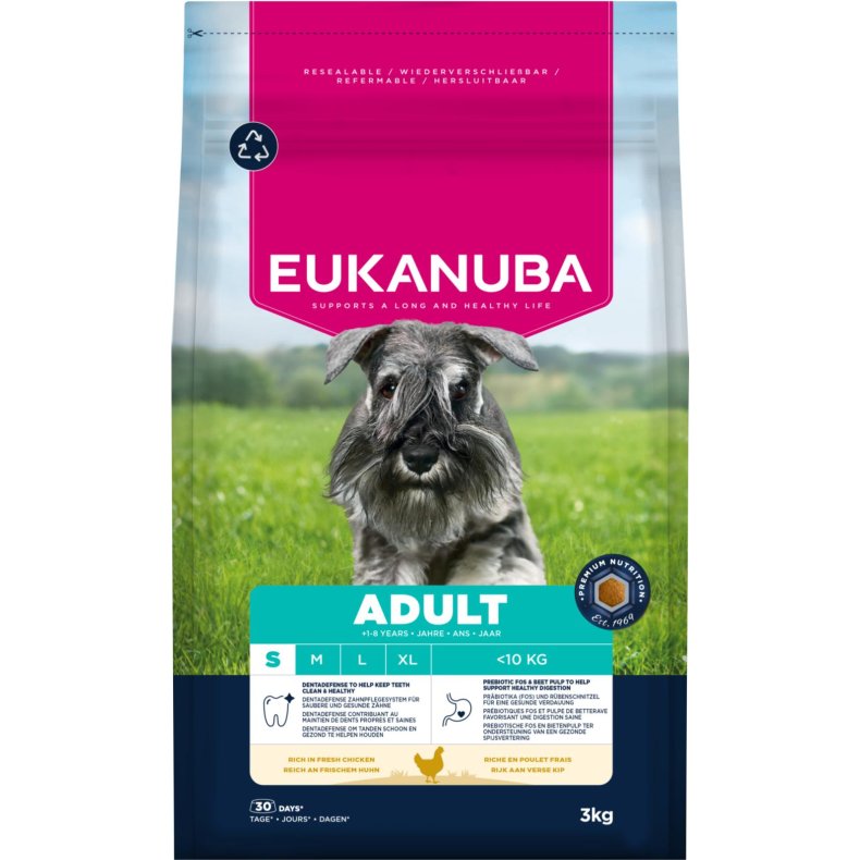 Eukanuba Adult Small kylling 3kg