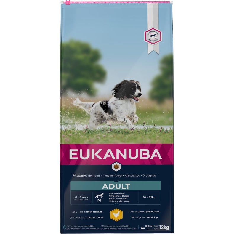 Eukanuba Adult Medium kylling 12kg