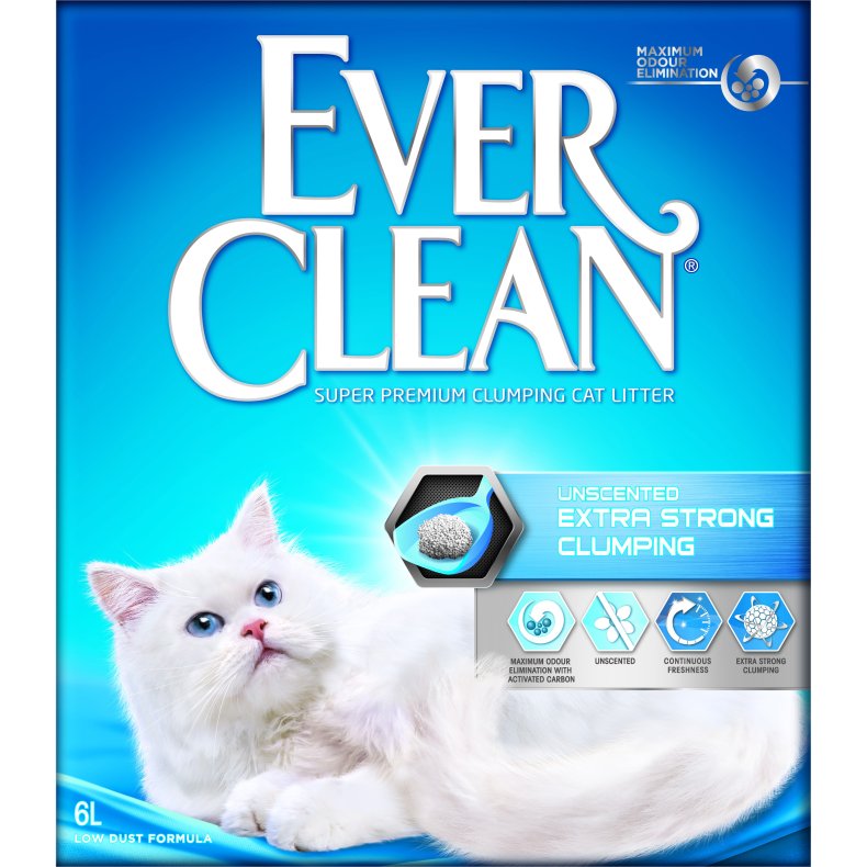 Everclean Unscented Kattegrus 10L.