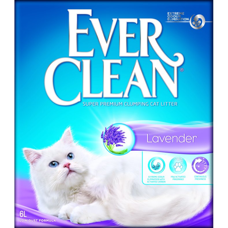 EverClean Lavender Kattegrus 10L.