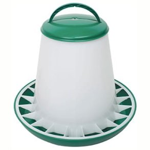 Fodertrn Plast grn m. lg 6 kg