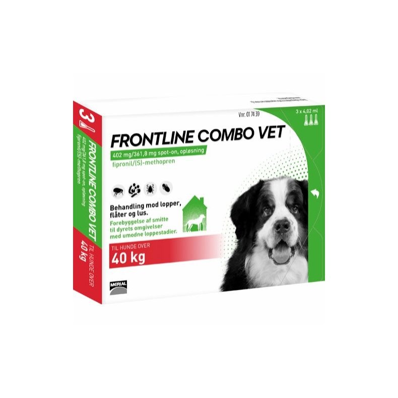 Frontline Combo Vet Hund 40+ kg.