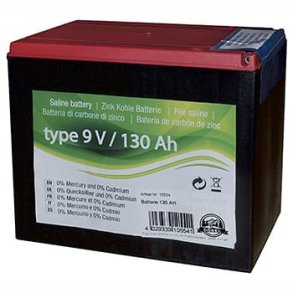 Hegnsbatteri 9V 130 ah