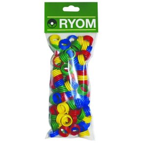 Hnseringe plast ass.farver 100 stk