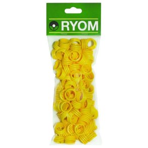 Hnseringe plast gul 100 stk